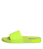 Sandales à enfiler en caoutchouc vert Dolce &amp; Gabbana, chaussures de plage