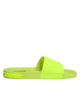 Sandales à enfiler en caoutchouc vert Dolce &amp; Gabbana, chaussures de plage