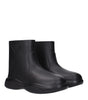 Prada Black Cotton Ankle Boots