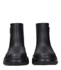 Prada Black Cotton Ankle Boots