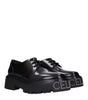 Celine Black Leather Oxfords And Derbies