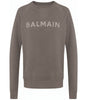 Balmain Gray Cotton Sweater