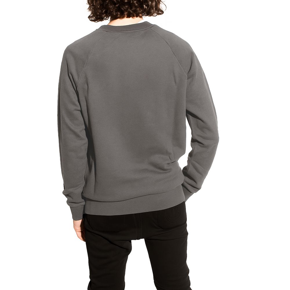 Balmain Gray Cotton Sweater