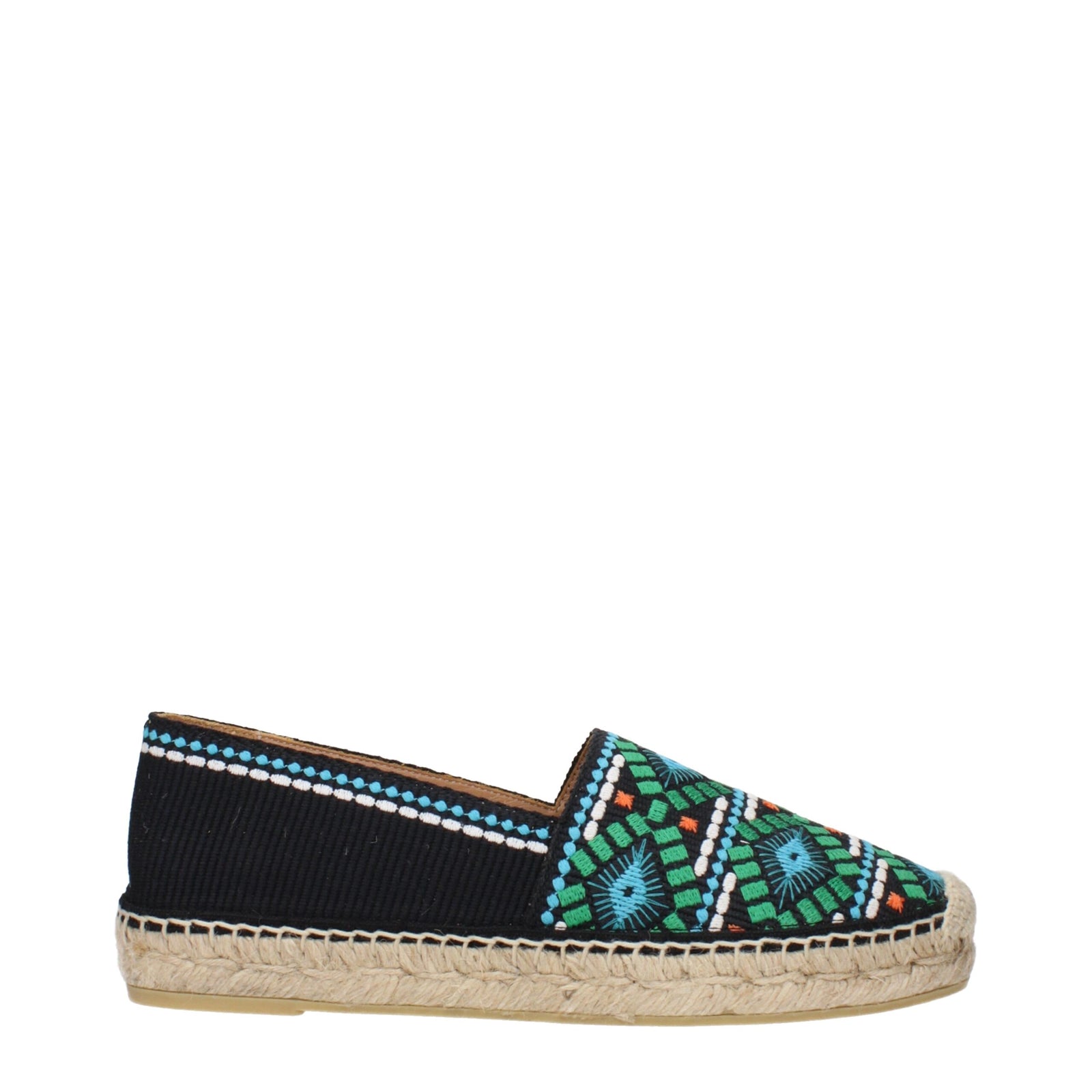 Espadrilles en tissu noir Prada