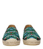 Espadrilles en tissu noir Prada