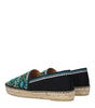 Espadrilles en tissu noir Prada