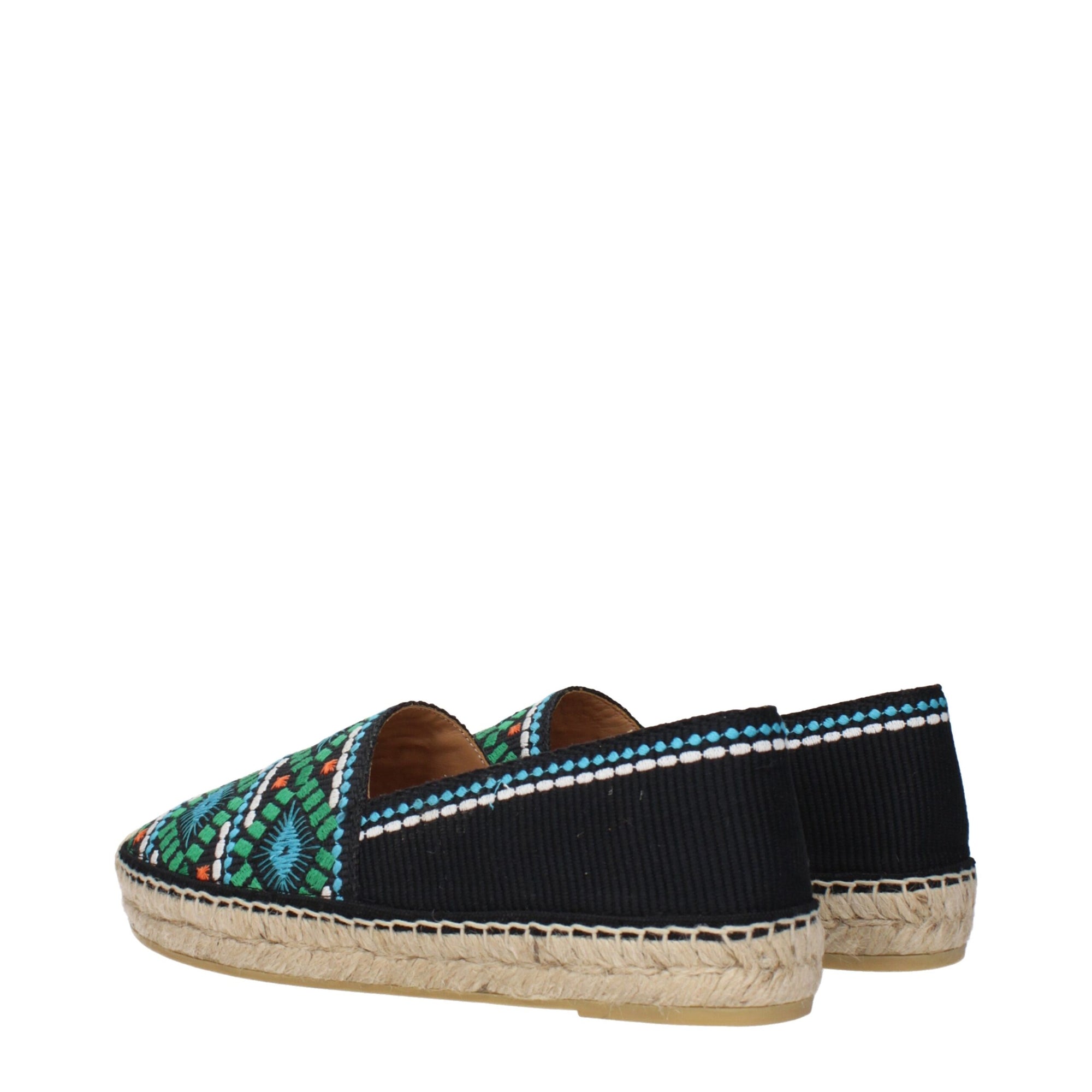 Espadrilles en tissu noir Prada