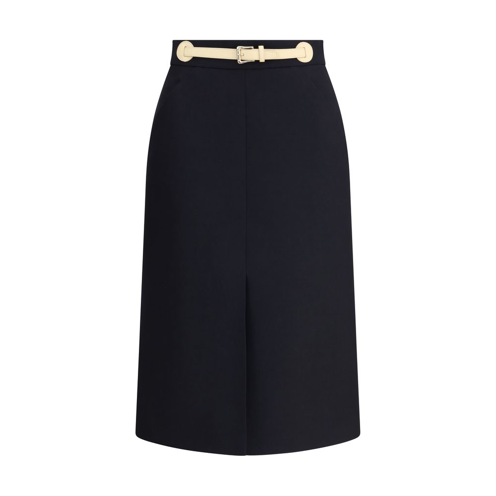 Valentino Belted Midi Skirt