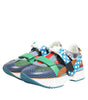 Dolce &amp; Gabbana Multicolor Leather Low Top Sneakers Shoes