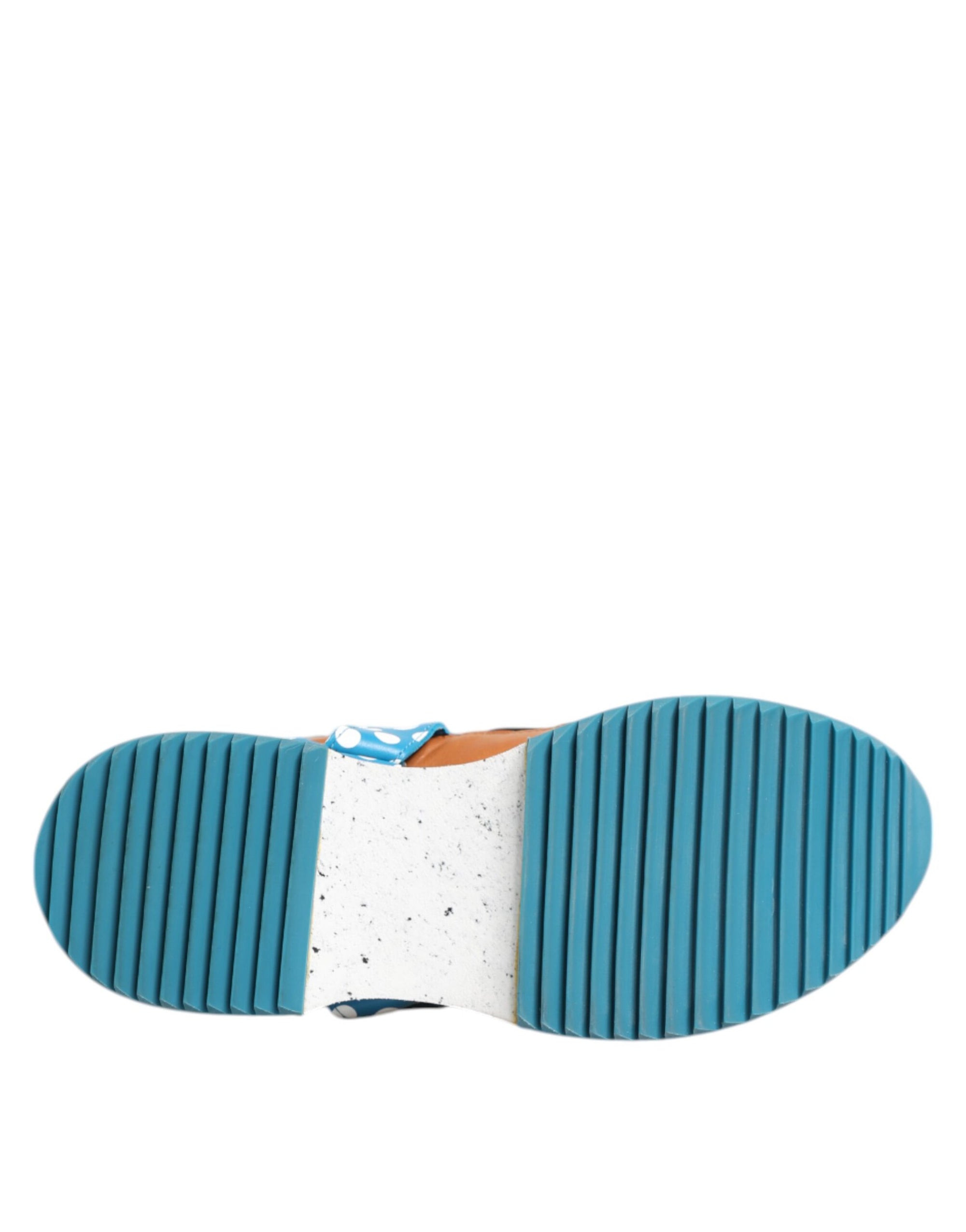 Dolce &amp; Gabbana Multicolor Leather Low Top Sneakers Shoes