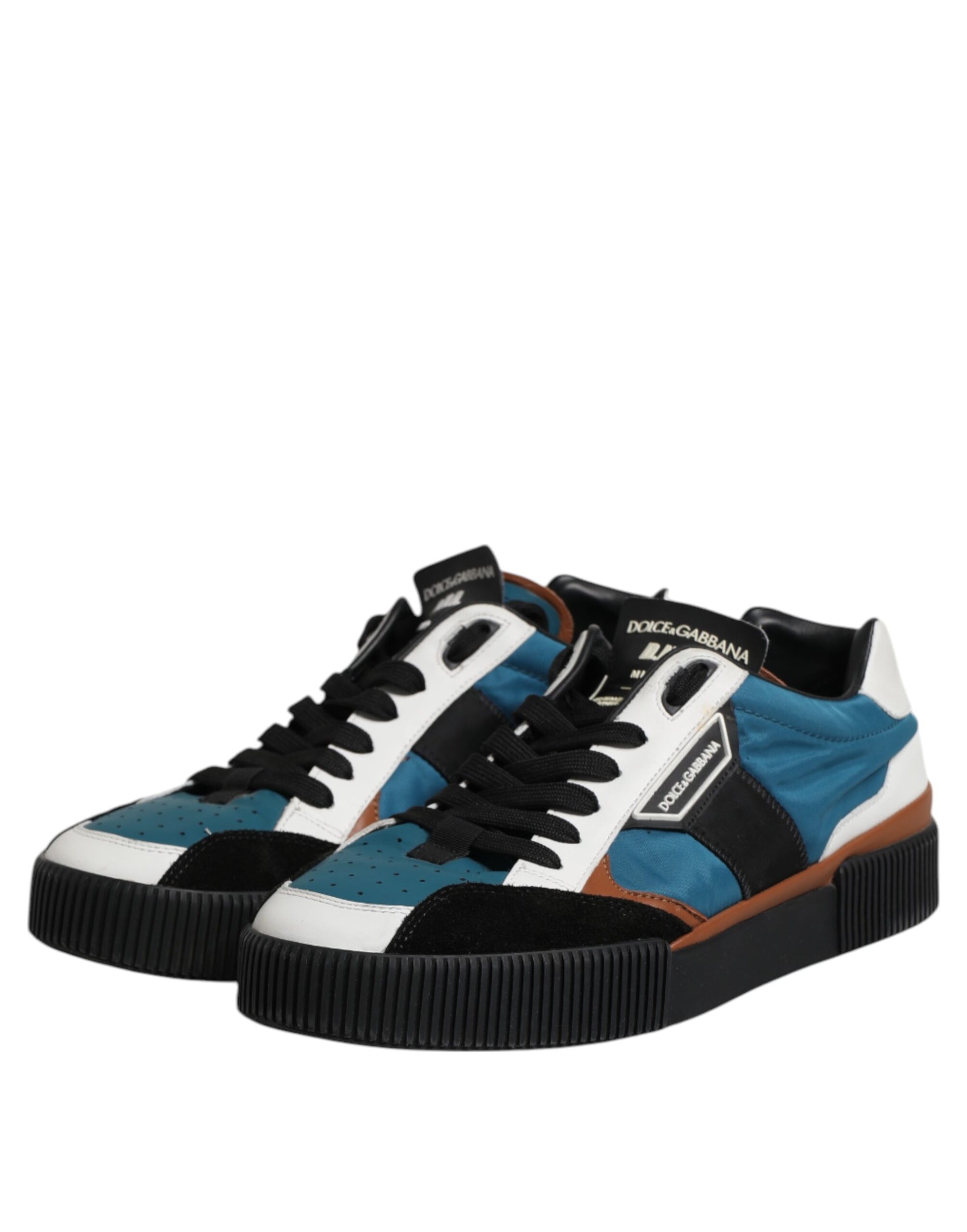Dolce & Gabbana Multicolor Lace Up Low Top Sneakers Shoes