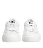 Dolce &amp; Gabbana White Miami Leather Low Top Sneakers Shoes