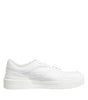 Dolce &amp; Gabbana White Miami Leather Low Top Sneakers Shoes