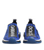 Dolce & Gabbana Blue Logo Low Top Sorrento Sneakers Shoes