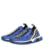 Dolce & Gabbana Blue Logo Low Top Sorrento Sneakers Shoes