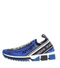 Dolce & Gabbana Blue Logo Low Top Sorrento Sneakers Shoes