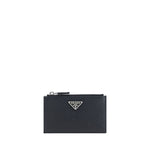 Porte-cartes en cuir Prada