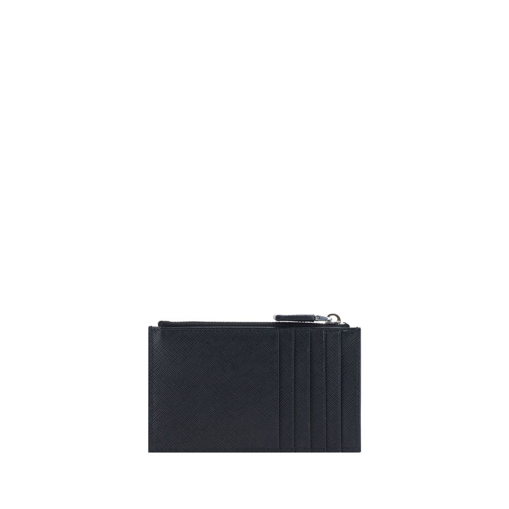 Porte-cartes en cuir Prada