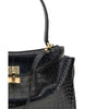 Sac à bandoulière Balenciaga Rodeo en cuir imprimé crocodile