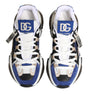 Dolce & Gabbana Blue White AIRMASTER Low Top Sneakers Shoes