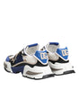 Dolce & Gabbana Blue White AIRMASTER Low Top Sneakers Shoes
