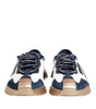 Dolce & Gabbana Blue White Low Top NS1 Men Sneakers Shoes