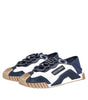 Dolce & Gabbana Blue White Low Top NS1 Men Sneakers Shoes