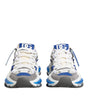 Dolce & Gabbana Blue White AIRMASTER Low Top Sneakers Shoes