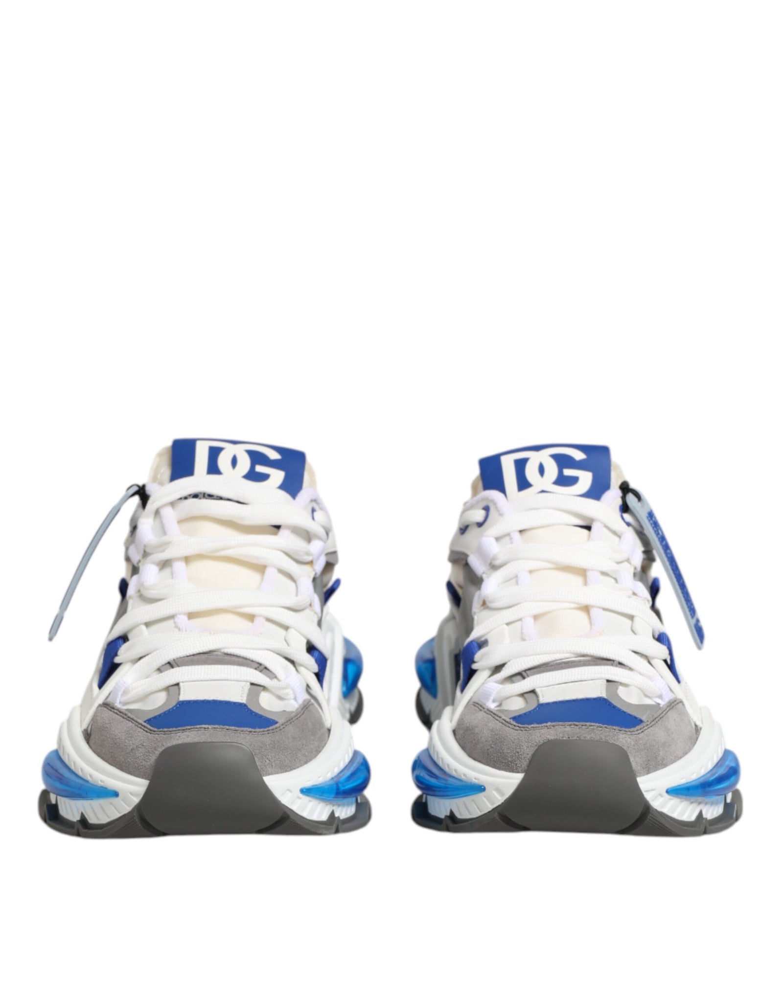 Dolce & Gabbana Blue White AIRMASTER Low Top Sneakers Shoes