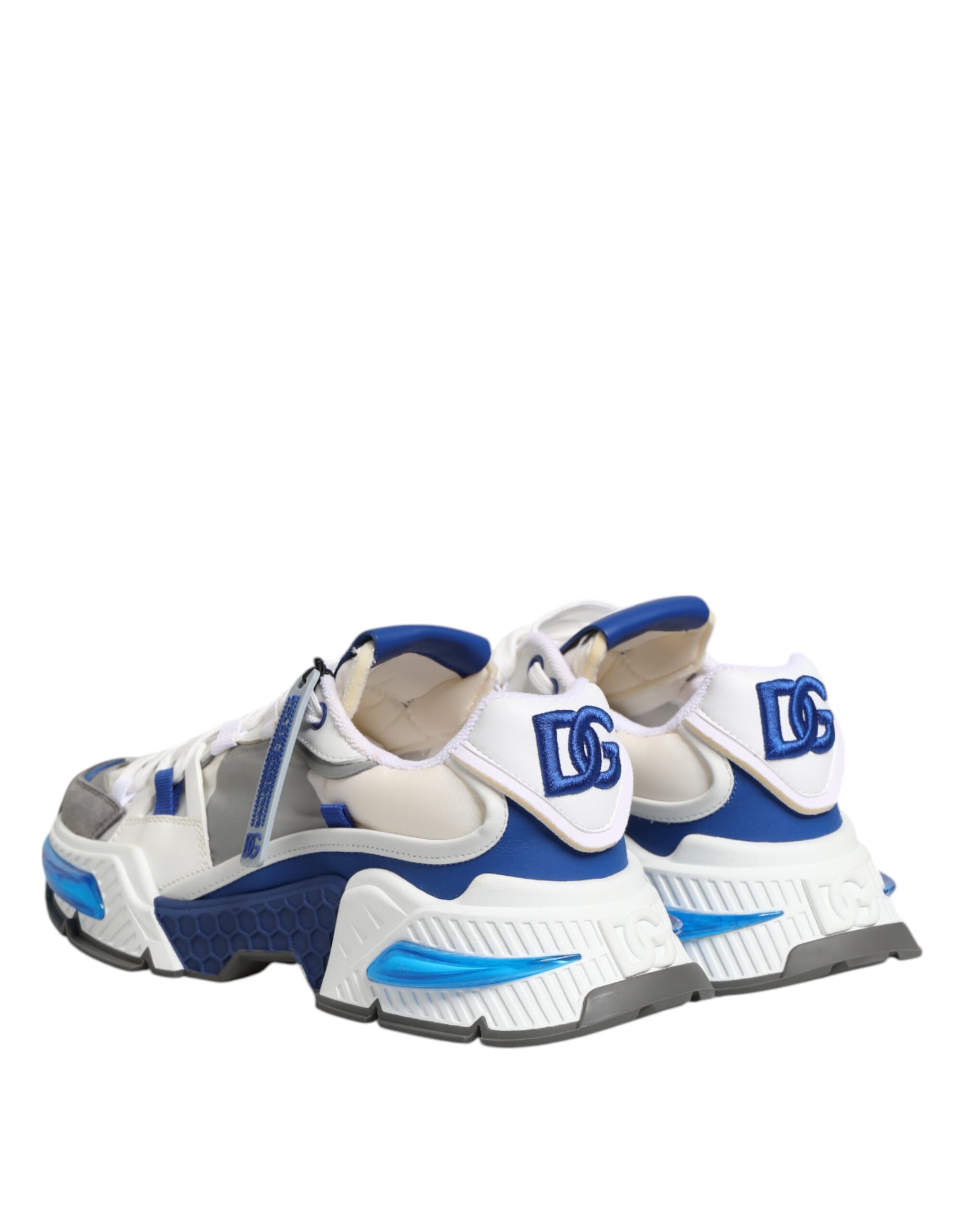 Dolce & Gabbana Blue White AIRMASTER Low Top Sneakers Shoes