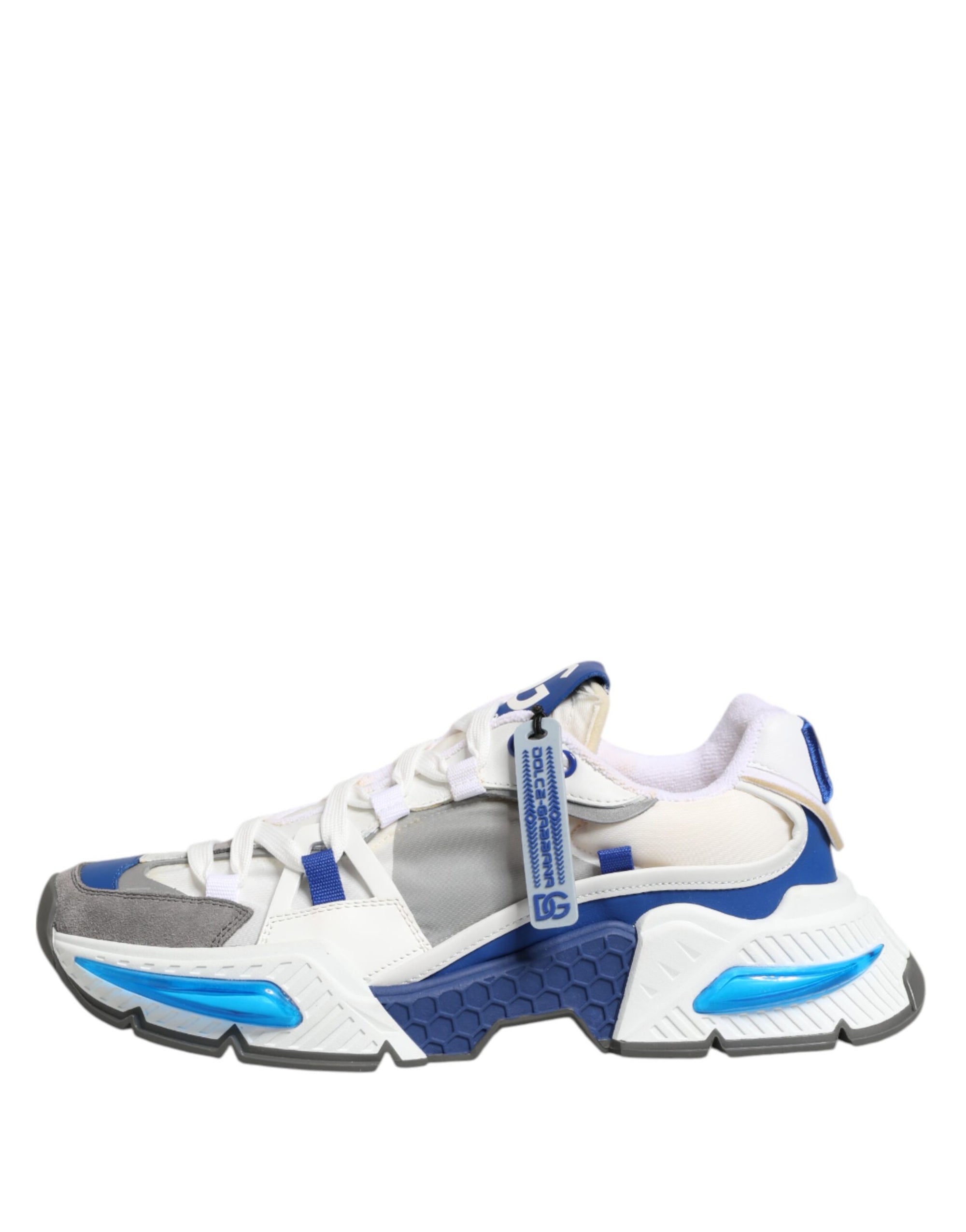 Dolce & Gabbana Blue White AIRMASTER Low Top Sneakers Shoes