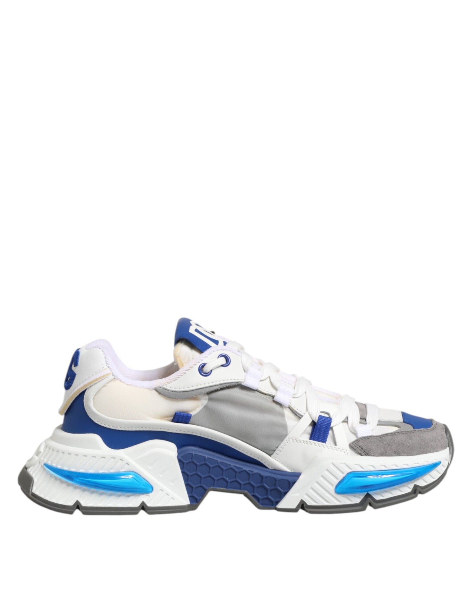 Dolce & Gabbana Blue White AIRMASTER Low Top Sneakers Shoes