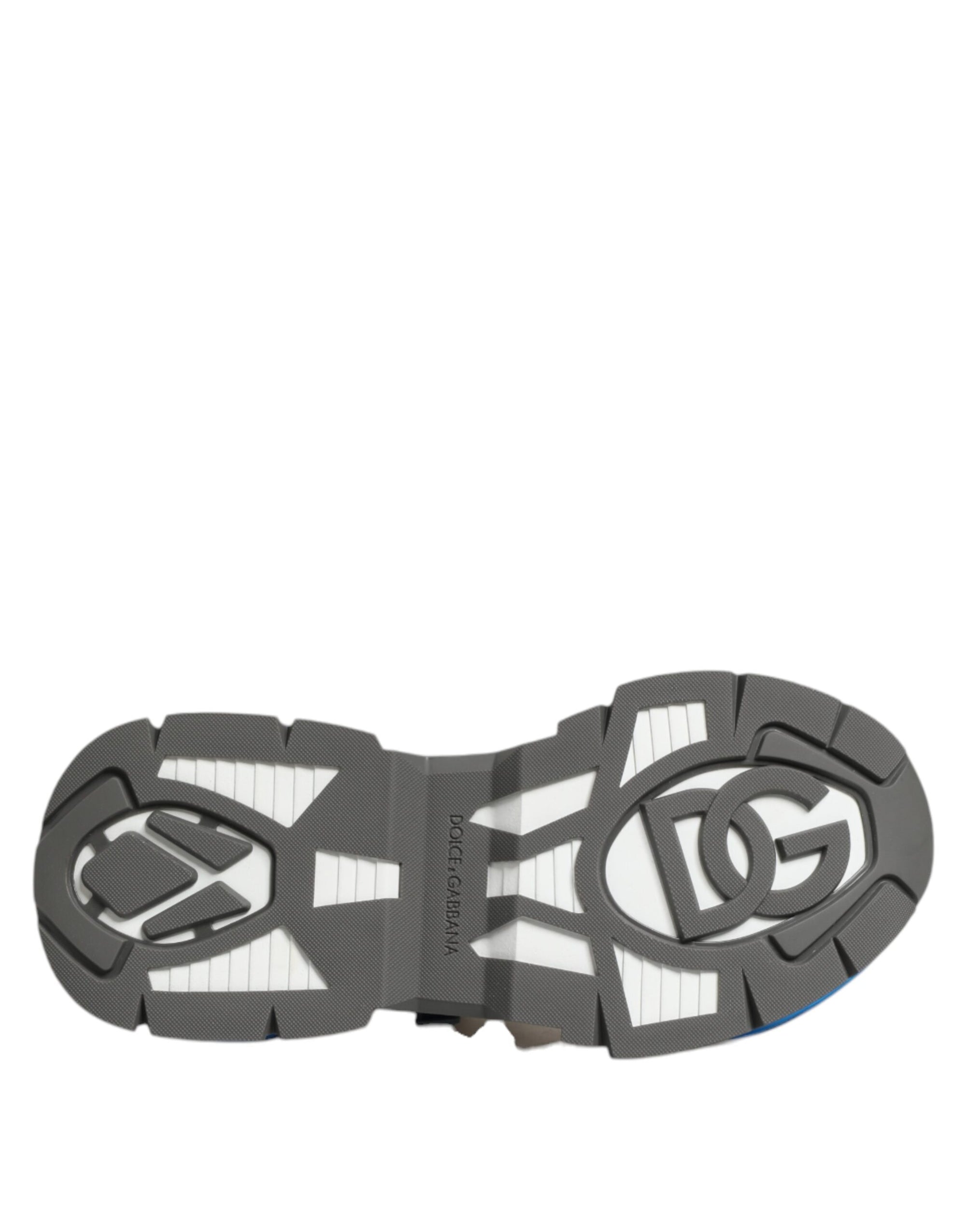 Dolce & Gabbana Blue White AIRMASTER Low Top Sneakers Shoes