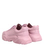 Dolce & Gabbana Pink Leather Daymaster Low Top Sneakers Shoes