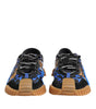 Baskets basses à lacets Dolce & Gabbana NS1 bleu et noir