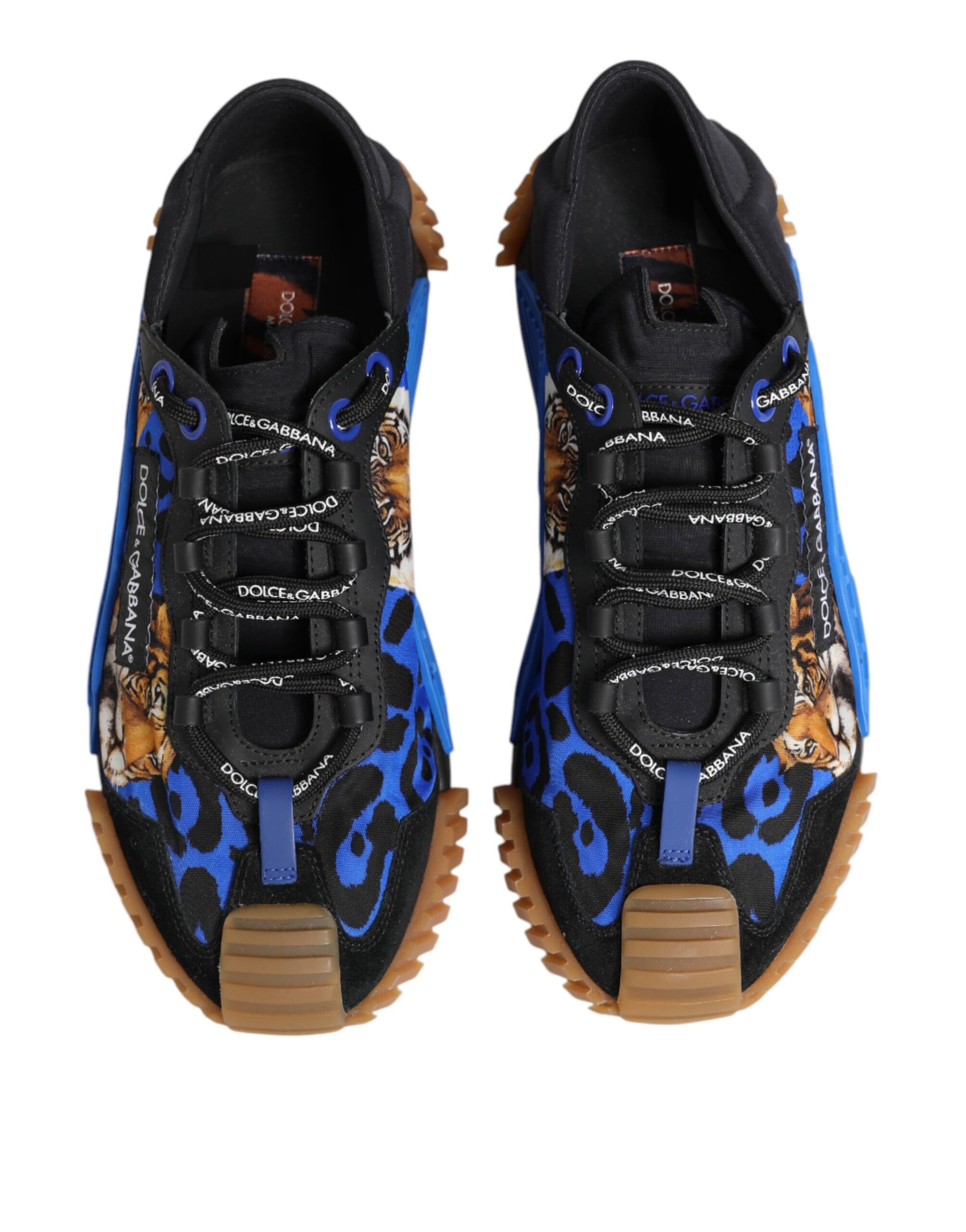 Baskets basses à lacets Dolce & Gabbana NS1 bleu et noir