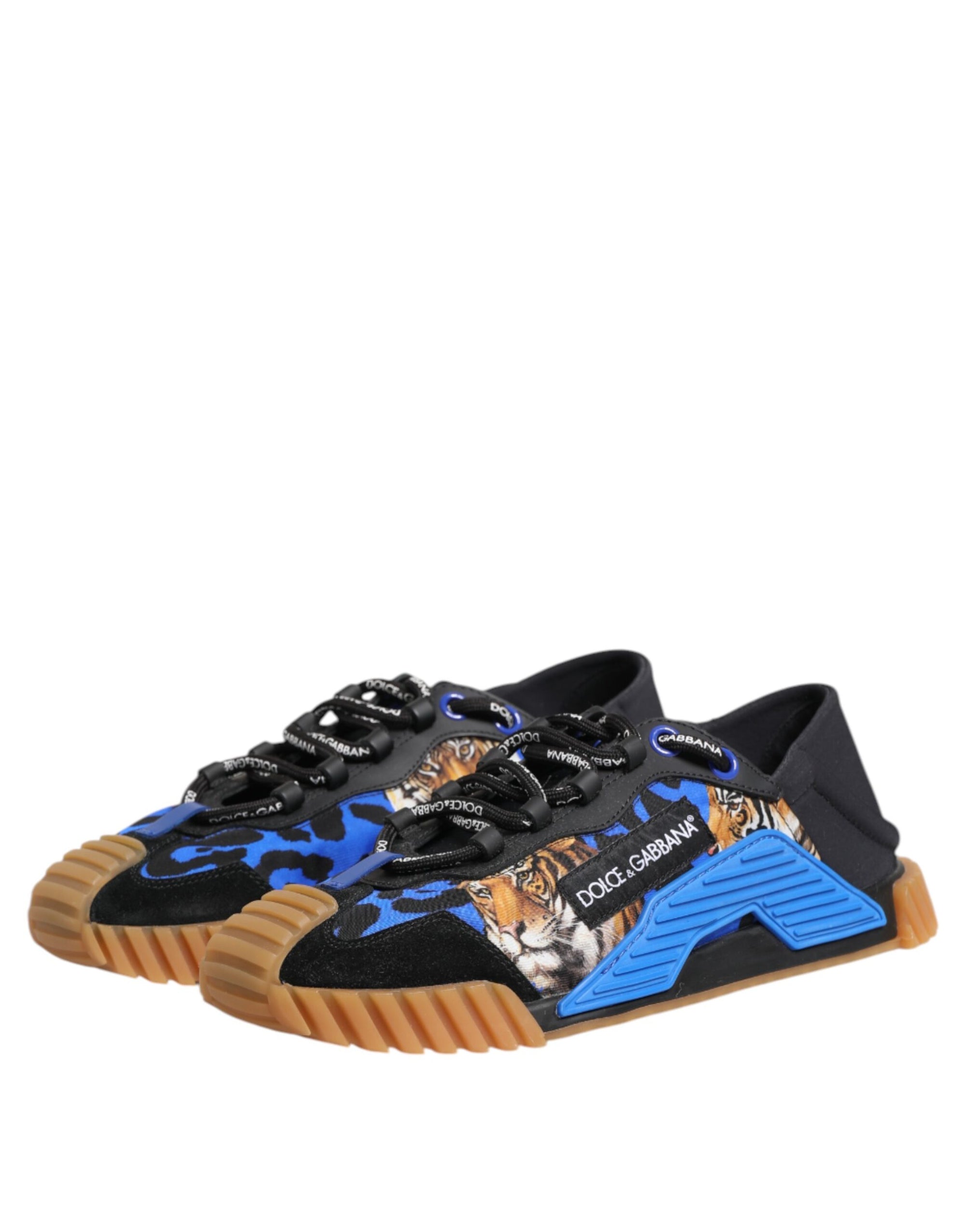 Baskets basses à lacets Dolce & Gabbana NS1 bleu et noir