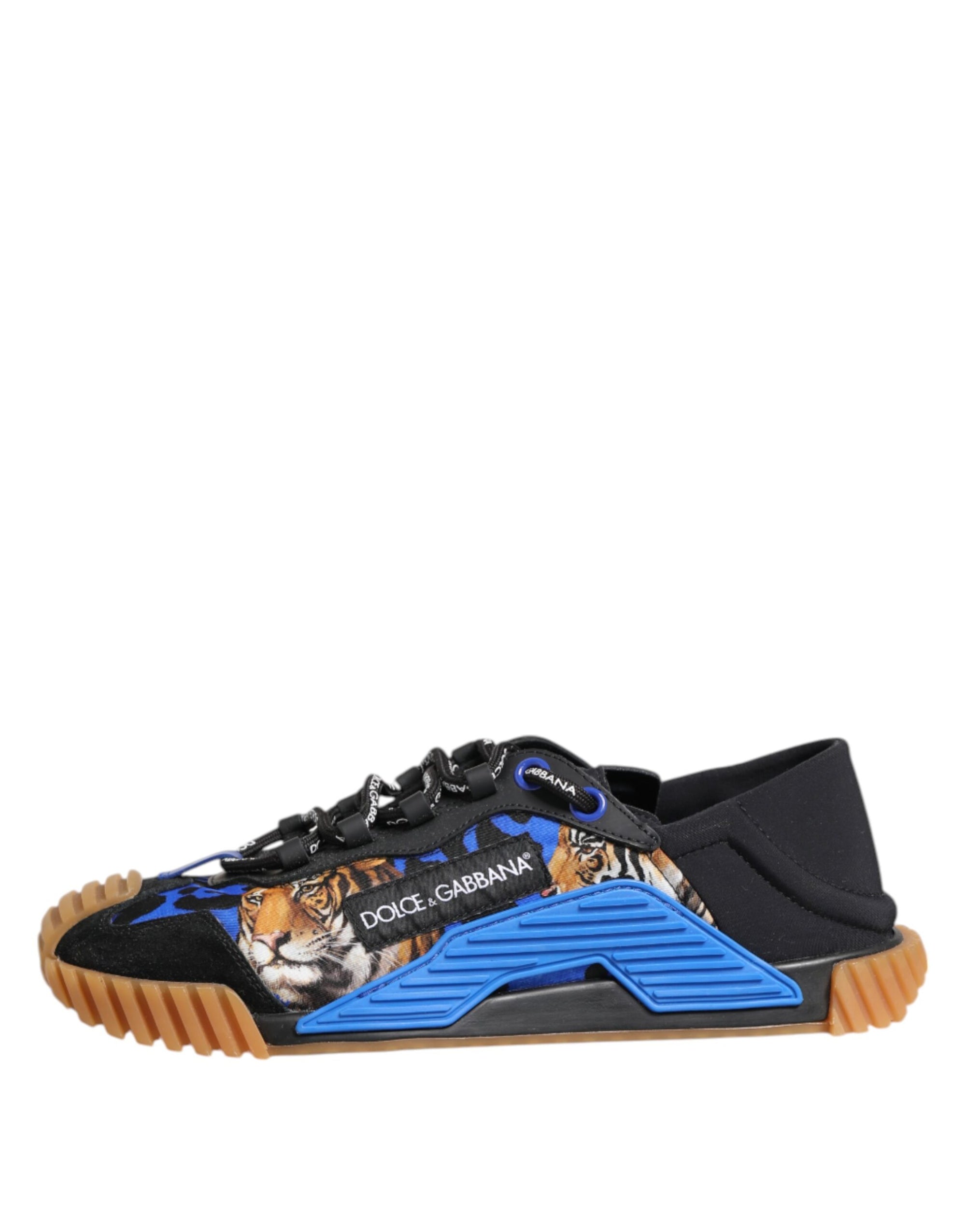 Baskets basses à lacets Dolce & Gabbana NS1 bleu et noir