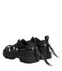 Dolce & Gabbana Black Low Top Lace Up Trekking Sneakers Shoes