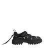 Dolce & Gabbana Black Low Top Lace Up Trekking Sneakers Shoes