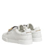 Dolce & Gabbana White Logo Plaque Low Top Men Sneakers Shoes
