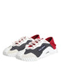Dolce & Gabbana Multicolor Lace Up Low Top NS1 Sneaker Shoes