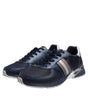 Dolce & Gabbana Blue Leather Logo Low Top Men Sneakers Shoes