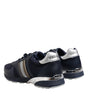 Dolce & Gabbana Blue Leather Logo Low Top Men Sneakers Shoes