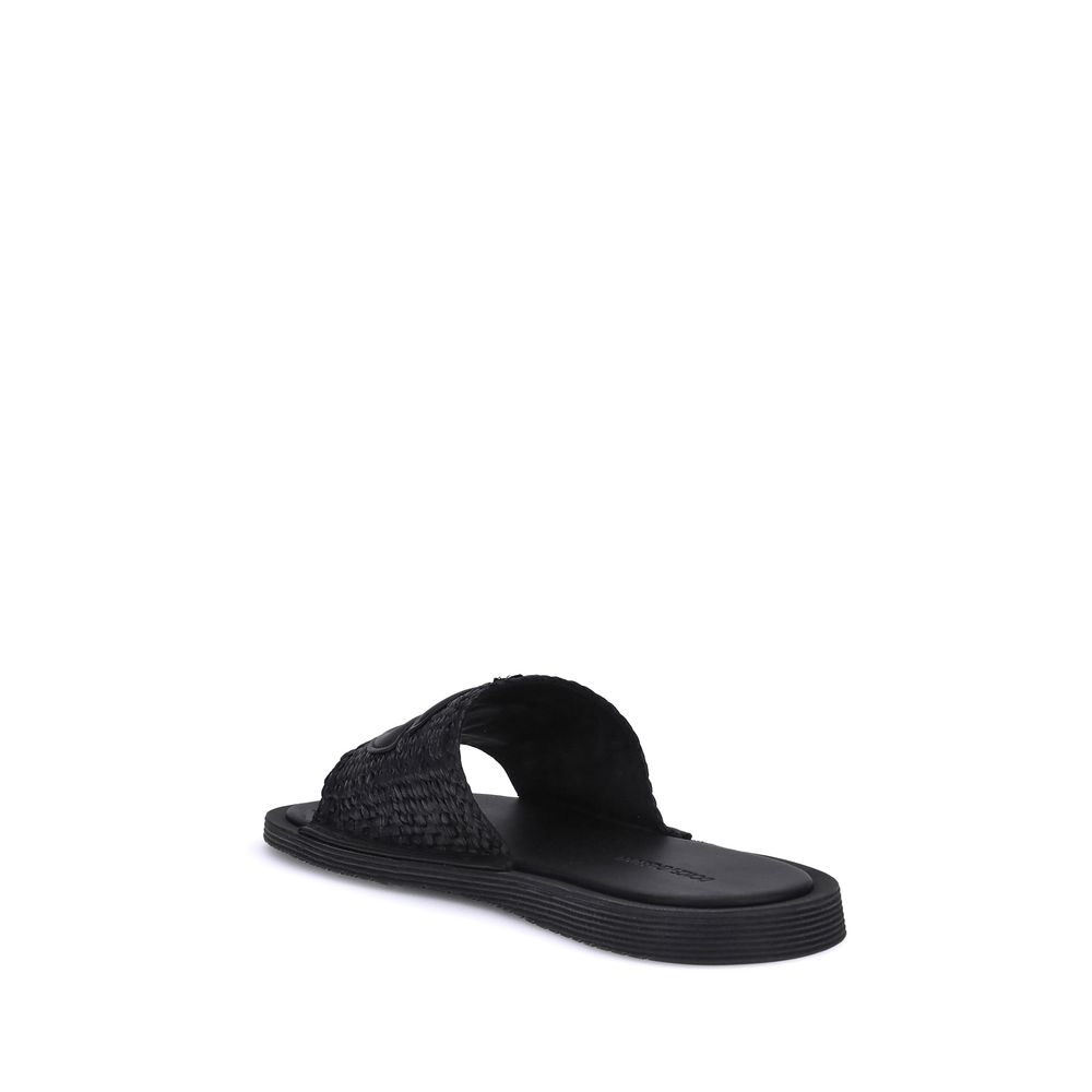 Sandales en raphia crocheté Dolce &amp; Gabbana