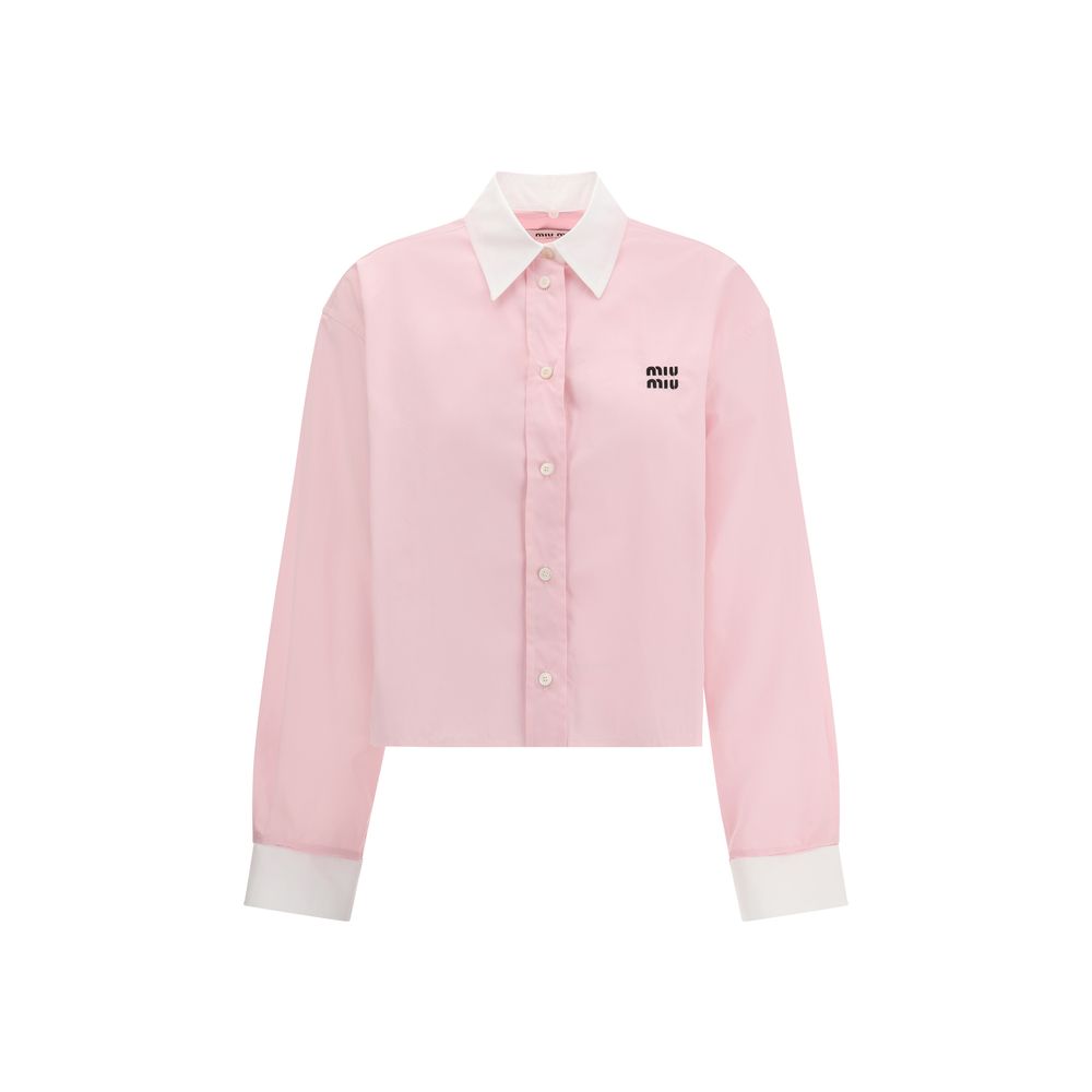 Camisa recortada Miu Miu