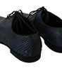 Dolce & Gabbana Blue Python Leather Snakeskin Shoes