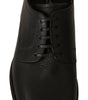 Dolce & Gabbana Black Lace Up Leather Men Formal Derby Shoes