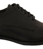 Dolce & Gabbana Black Lace Up Leather Men Formal Derby Shoes