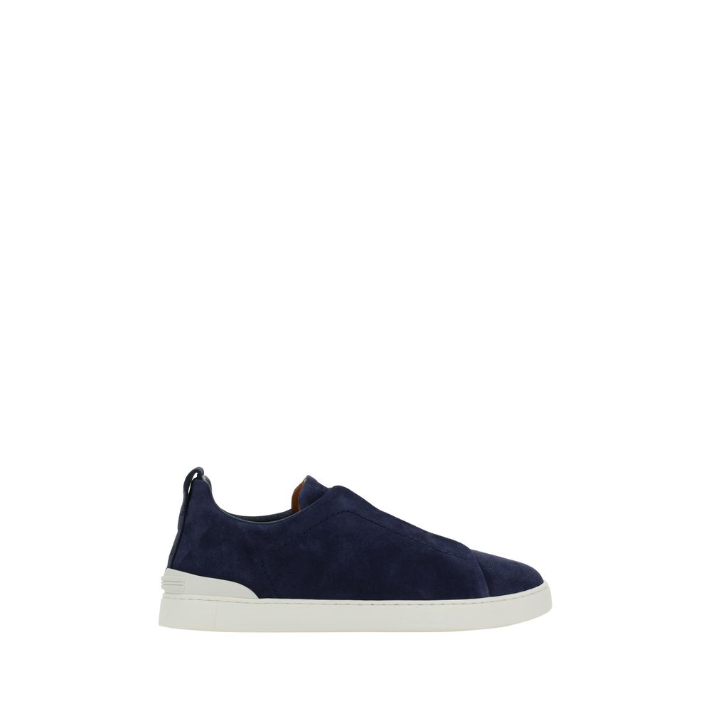 Baskets en cuir suédé ZEGNA